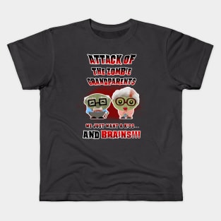 Attack of the Zombie Grandparents - funny scary horror Halloween Kids T-Shirt